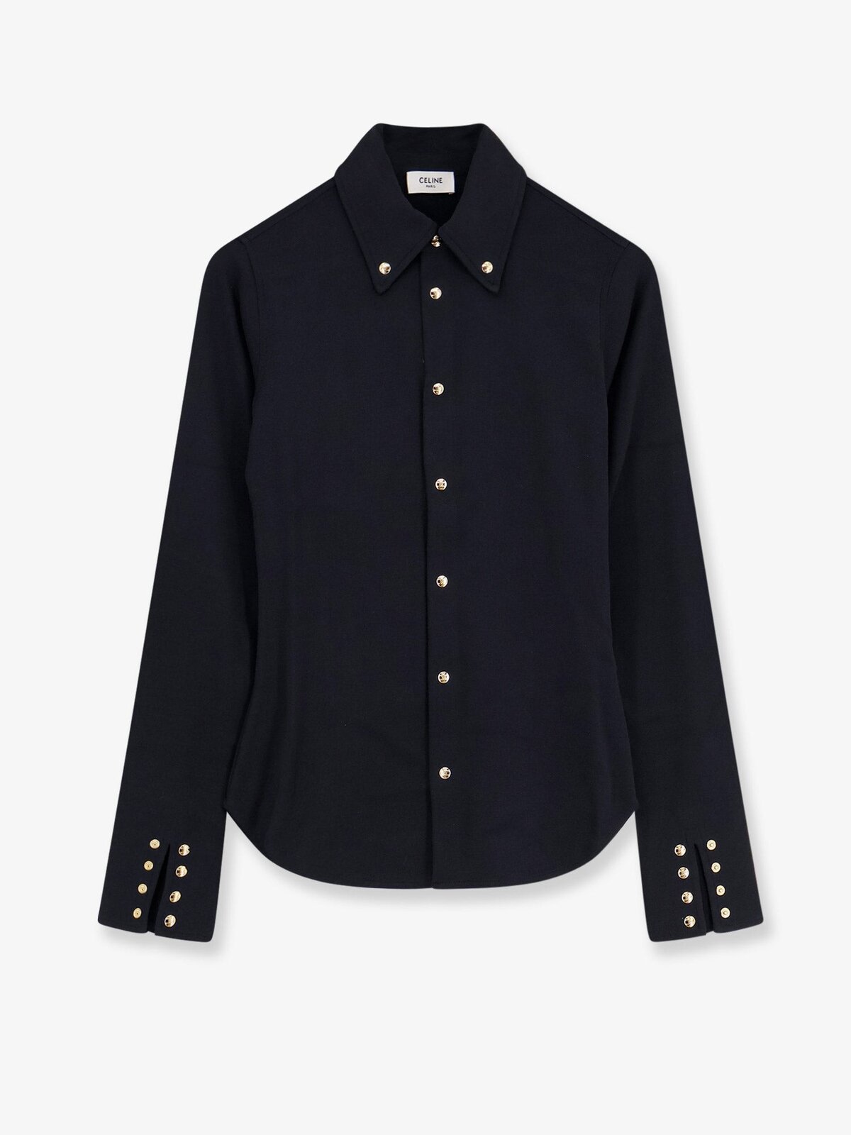 Celine Cotton Shirt With Triomphe Buttons