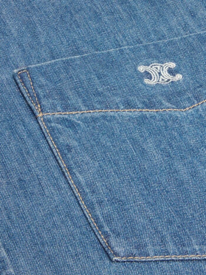 Celine Cotton Shirt With Triomphe Detail