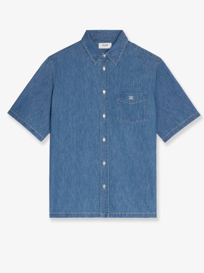 Celine Cotton Shirt With Triomphe Detail
