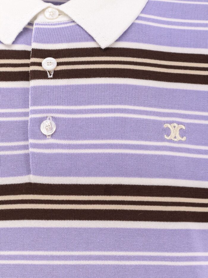 Celine Cotton Striped Polo Shirt