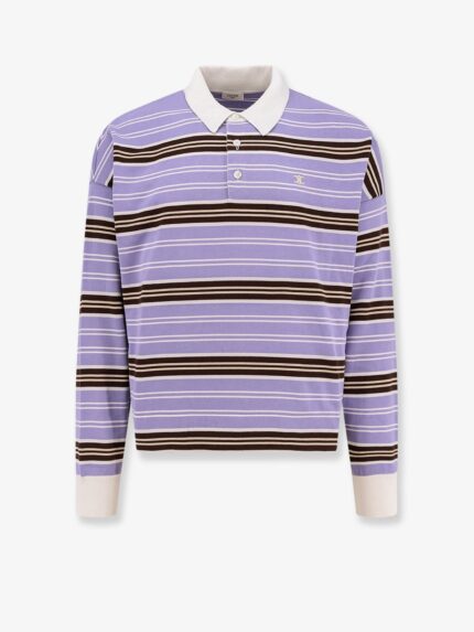 Celine Cotton Striped Polo Shirt