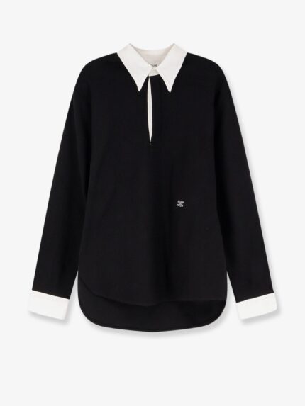 Celine Cotton Sweatshirt With Triomphe Embroidery