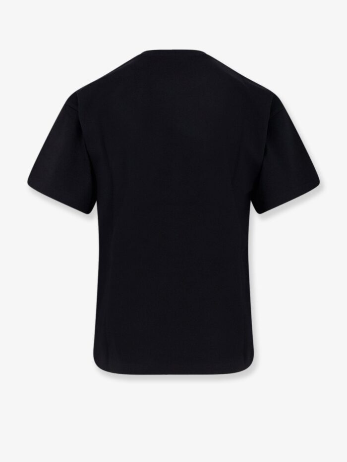Celine Cotton T-shirt With Contrasting Logo On The Front