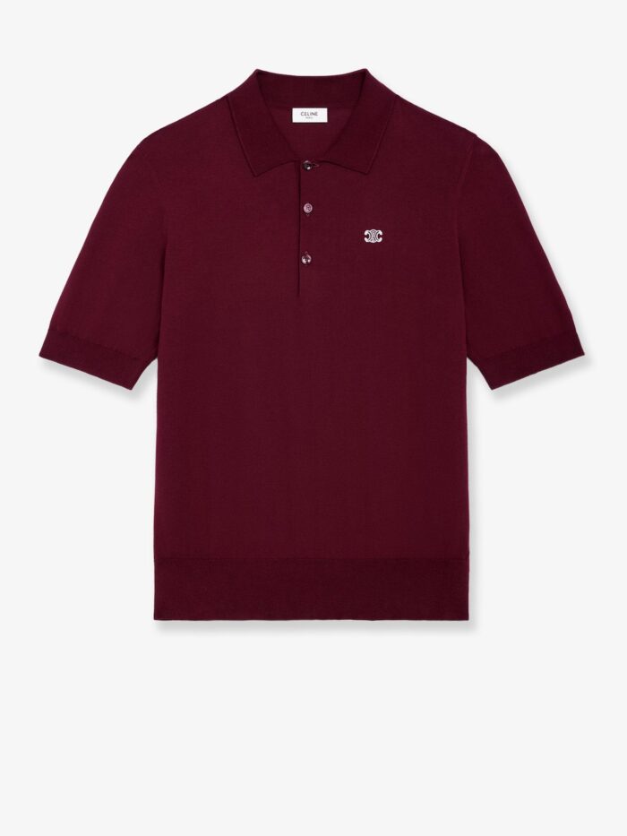 Celine Crop Fit Wool Polo Shirt
