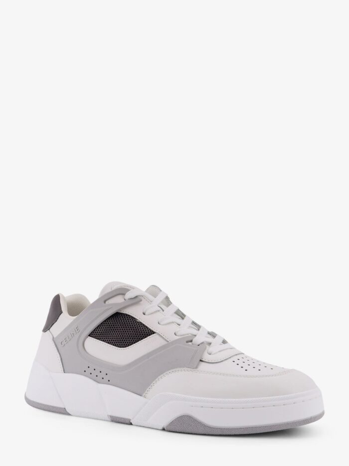 Celine CT-09 Trainer Low-top Leather Sneakers With Mesh Inserts