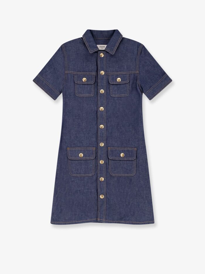 Celine Denim Mini Chemisier/dress
