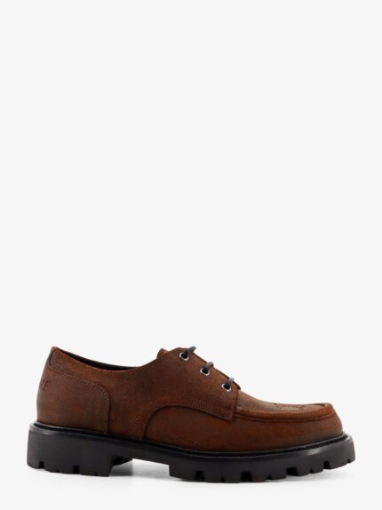 Celine Derby 35 Waxed Suede Lace Up Shoe
