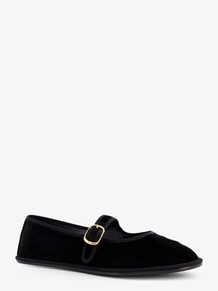 Celine EveTriomphe Velvet Mary Jane Ballerinas