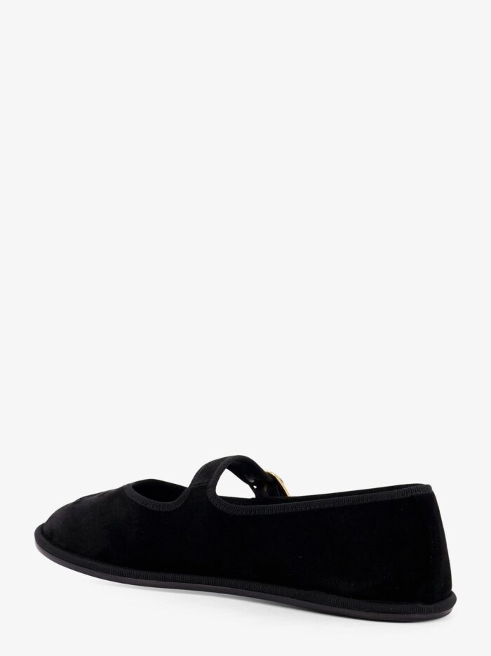 Celine EveTriomphe Velvet Mary Jane Ballerinas