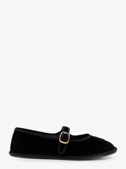 Celine EveTriomphe Velvet Mary Jane Ballerinas