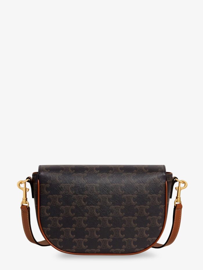 Celine Folco Triomphe Coated Canvas Shoulder Bag