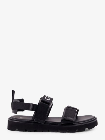 Celine Jacquard Canvas Sandals