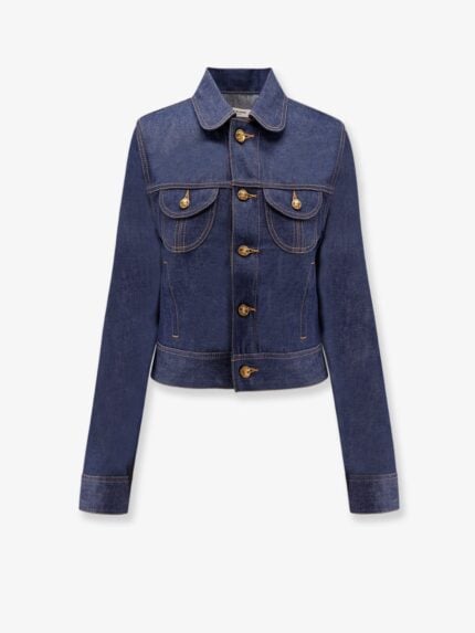 Celine Jeans Jacket With Triomphe Buttons