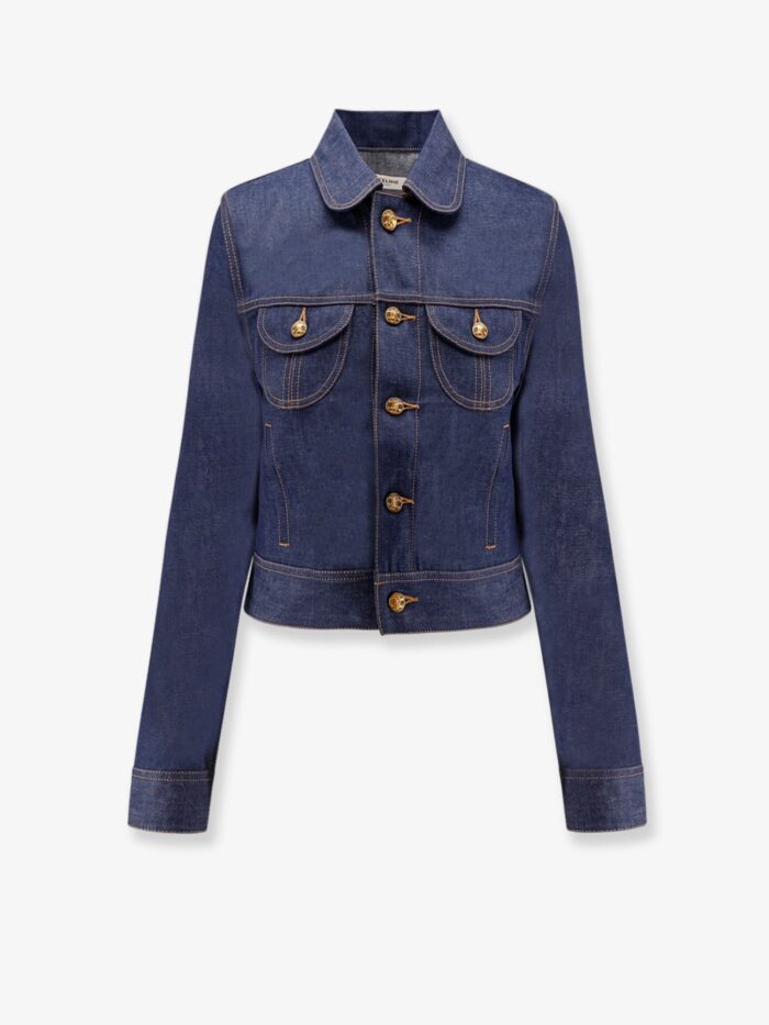 Celine Jeans Jacket With Triomphe Buttons