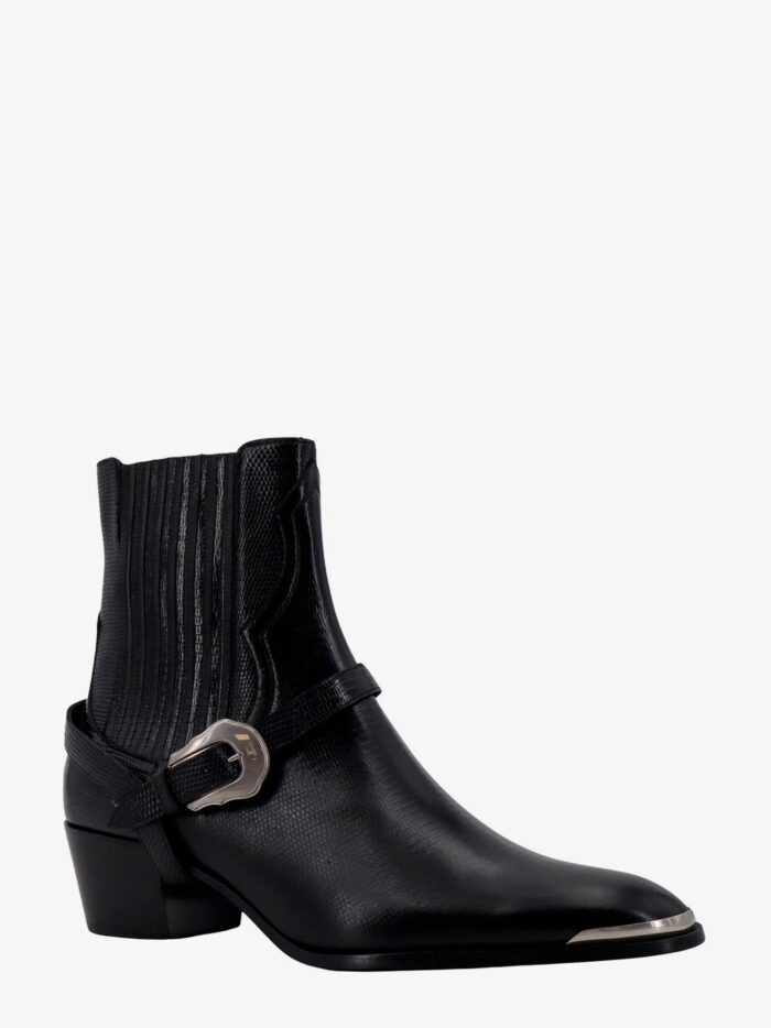 Celine Leather Boots With Metal Details