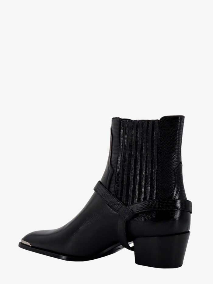Celine Leather Boots With Metal Details