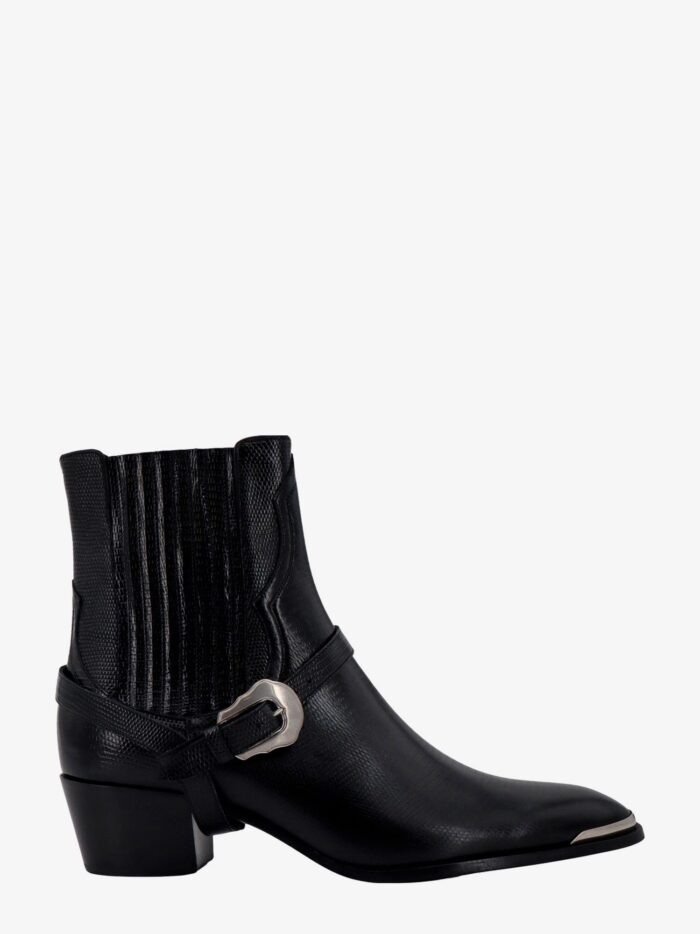 Celine Leather Boots With Metal Details