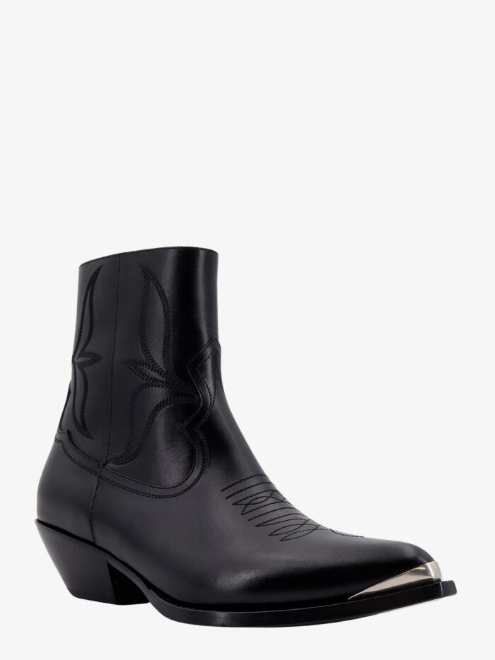 Celine Leather Boots With Metal Toe