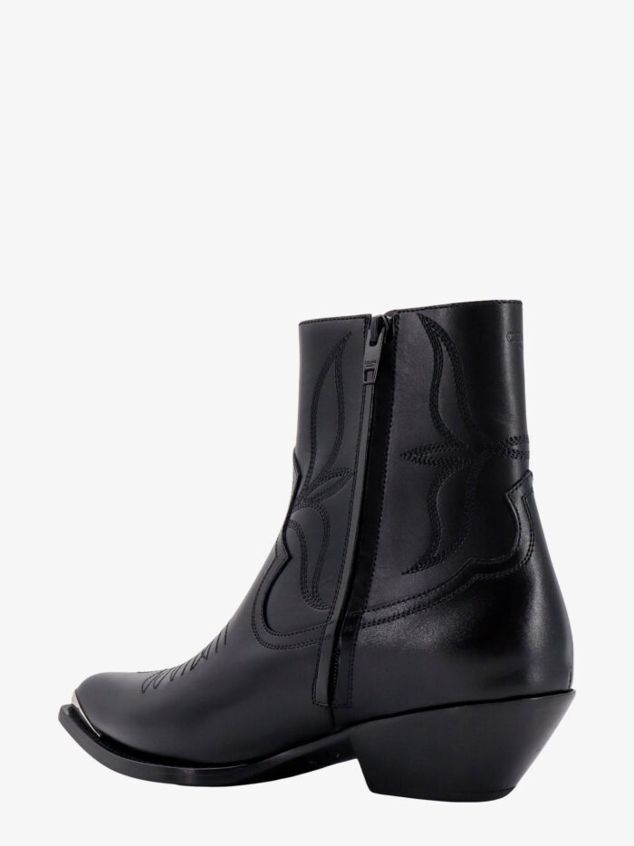 Celine Leather Boots With Metal Toe