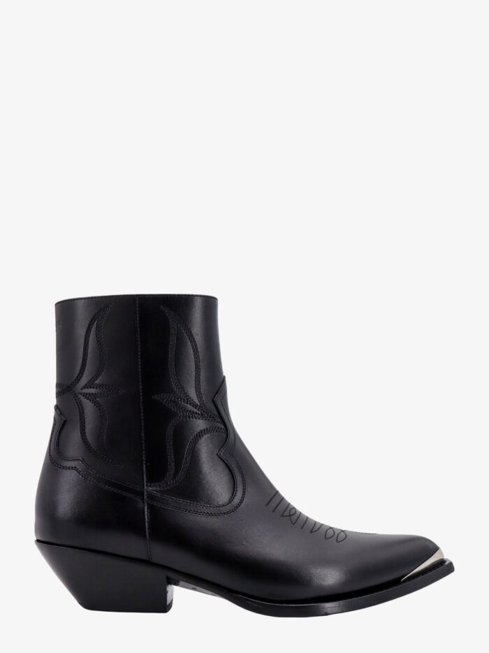 Celine Leather Boots With Metal Toe