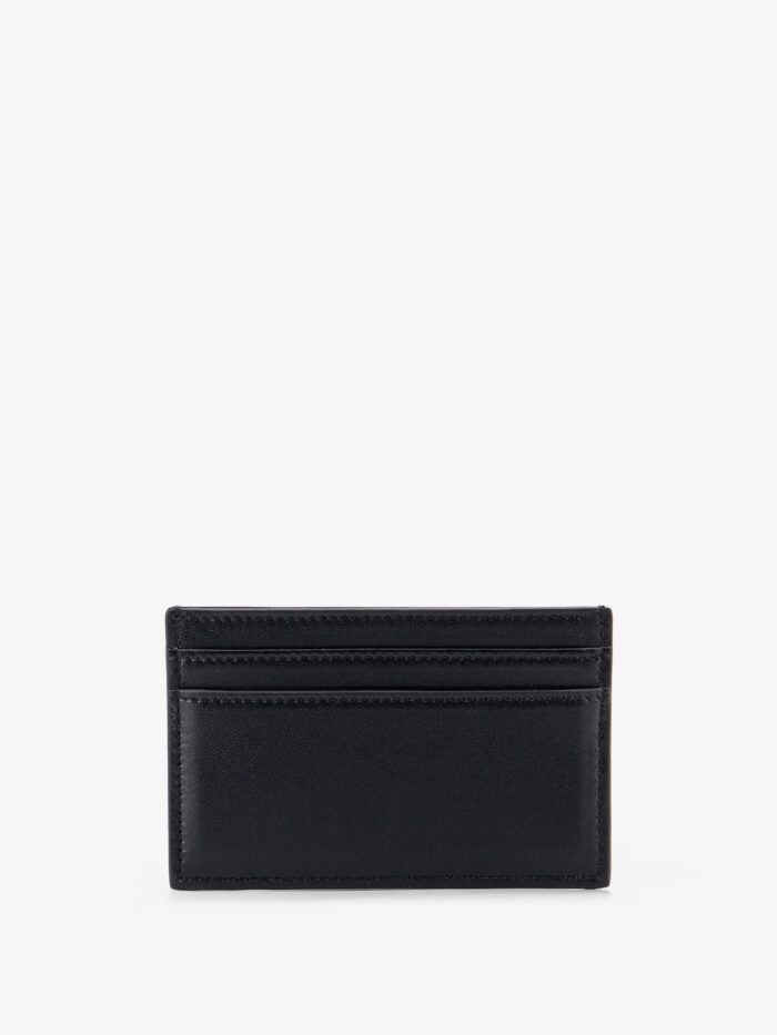 Celine Leather Card Holder With Front Logo Print
