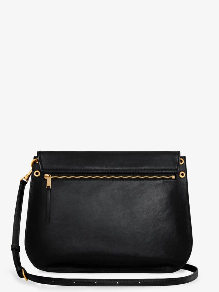 Celine Leather Crossbody Bag With Metal Triomphe Logo