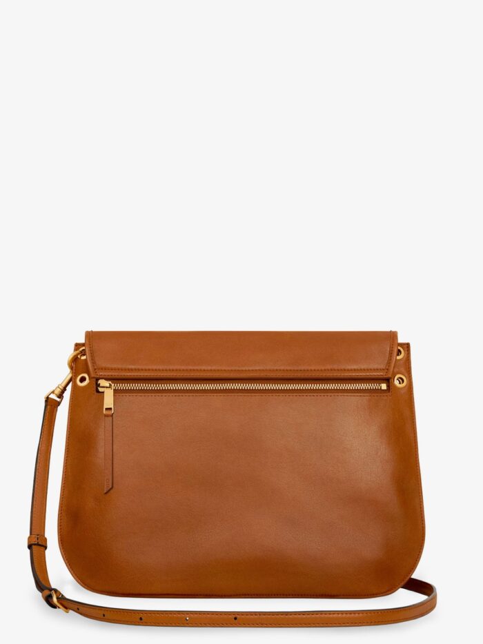 Celine Leather Crossbody Bag With Metal Triomphe Logo