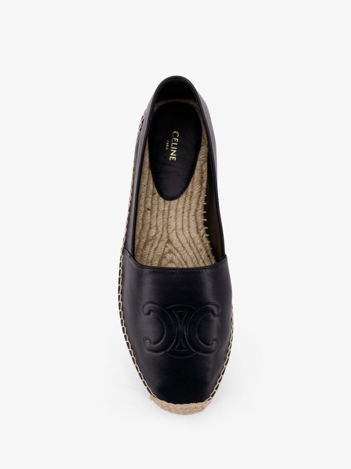 Celine Leather Espadrilles With Triomphe Detail