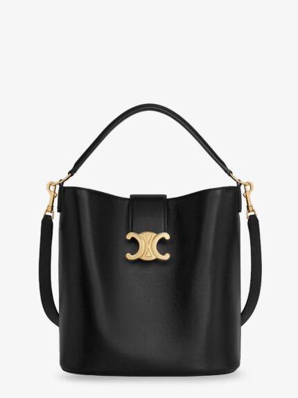 Celine Louise Medium Leather Bucket Bag