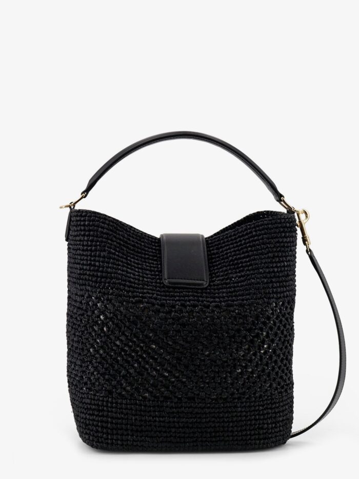 Celine Louise Medium Raffia Bucket Bag
