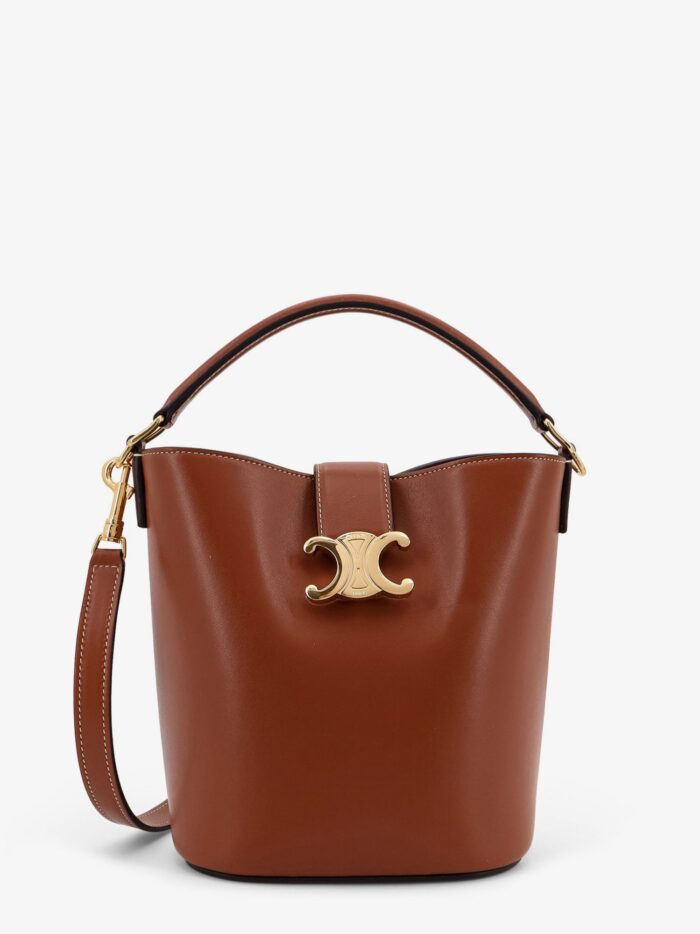 Celine Louise Small Leather Bucket Bag