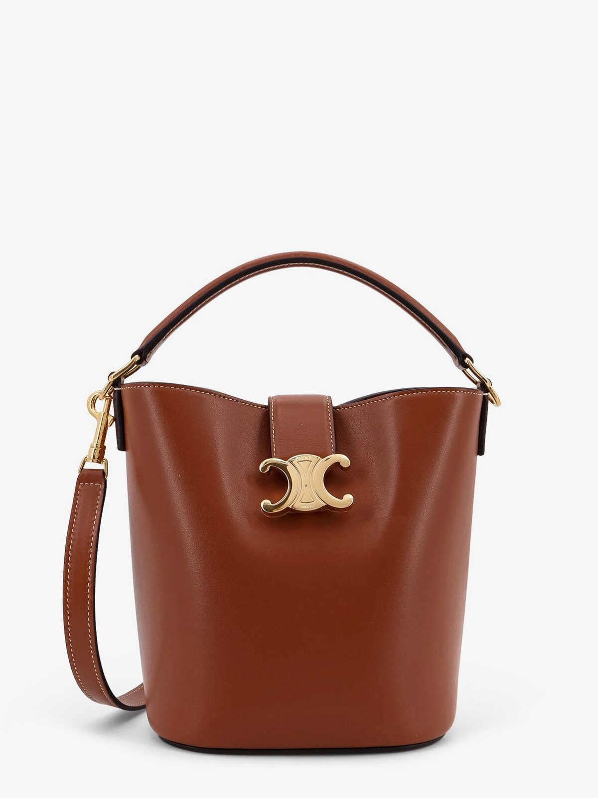 【関税&送料込】Celine Louise Small Leather Bucket Bag SMALL BUCKET LOUISE IN SMOOTH CALFSKIN - TAN | CELINE