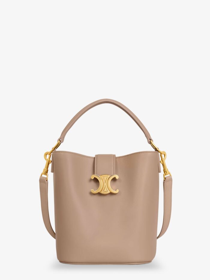 Celine Louise Small Leather Bucket Bag