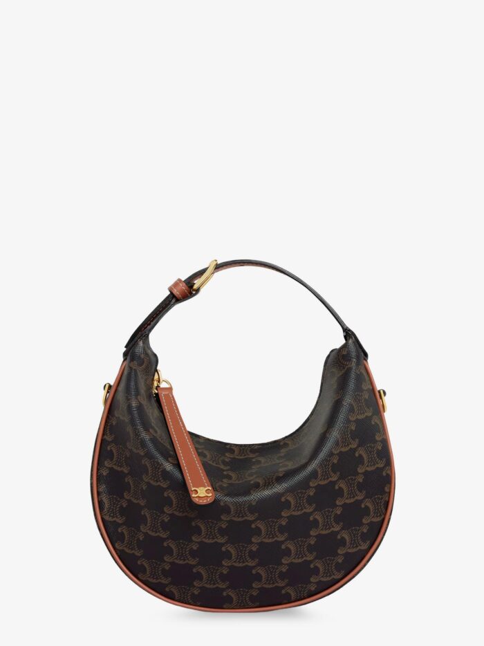 Celine Lulu Teen Triomphe Coated Canvas Shoulder Bag