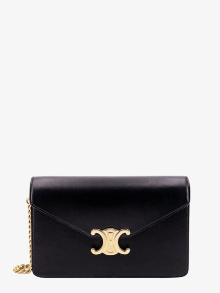 Celine Margo Leather Wallet On Chain