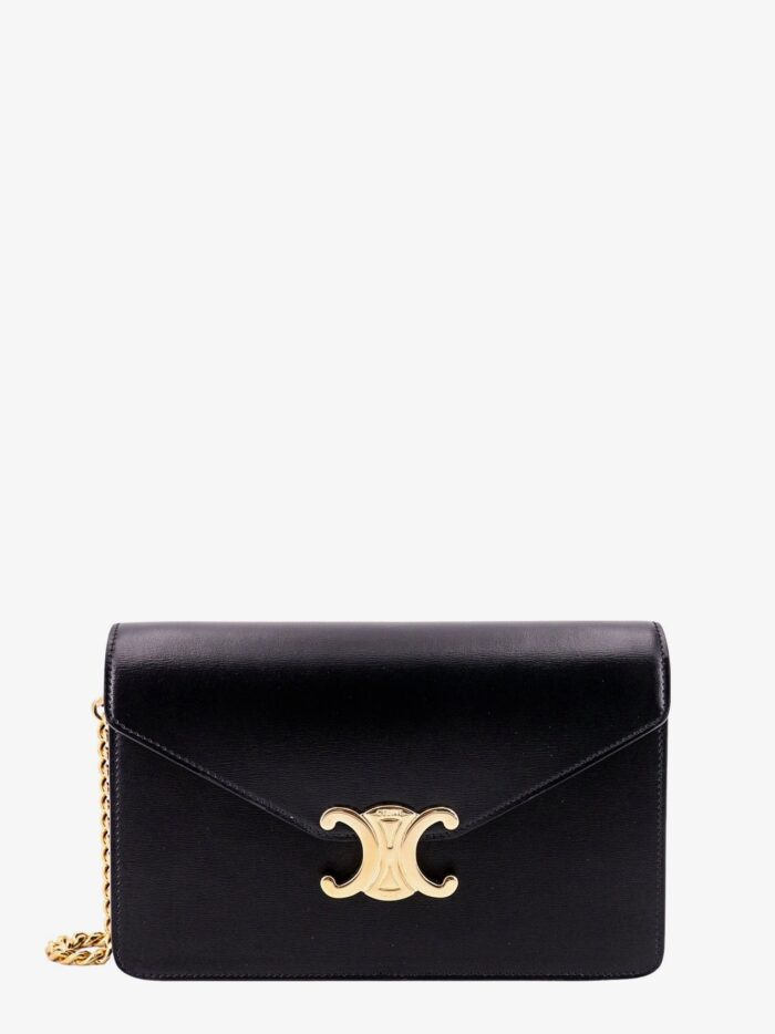Celine Margo Leather Wallet On Chain