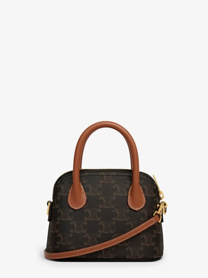 Celine Mini Honorine Triomphe Coated Canvas Shoulder Bag