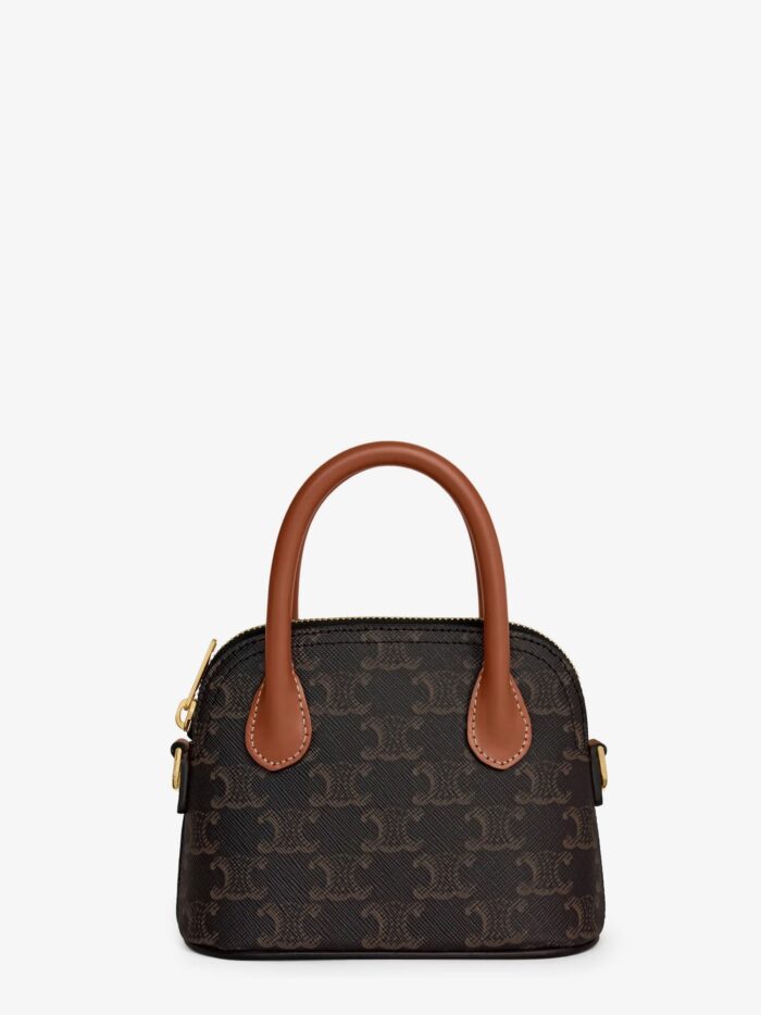 Celine Mini Honorine Triomphe Coated Canvas Shoulder Bag