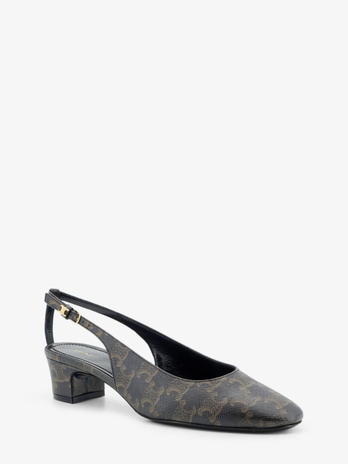 Celine Neo City Triomphe Coated Canvas Décolleté