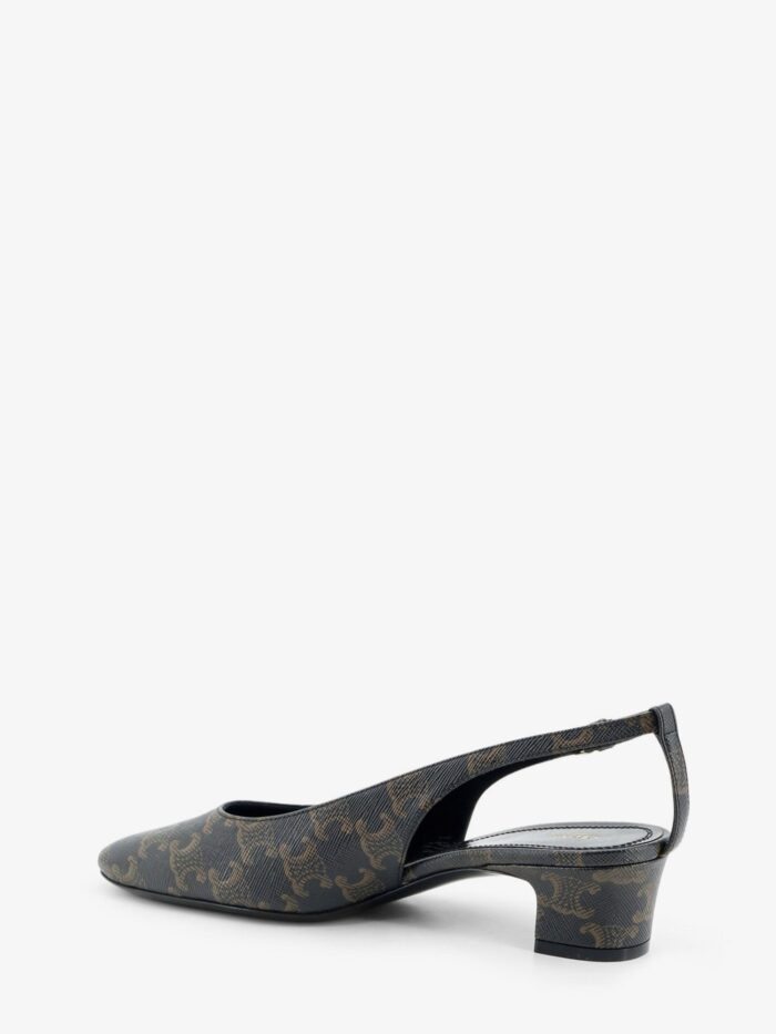 Celine Neo City Triomphe Coated Canvas Décolleté