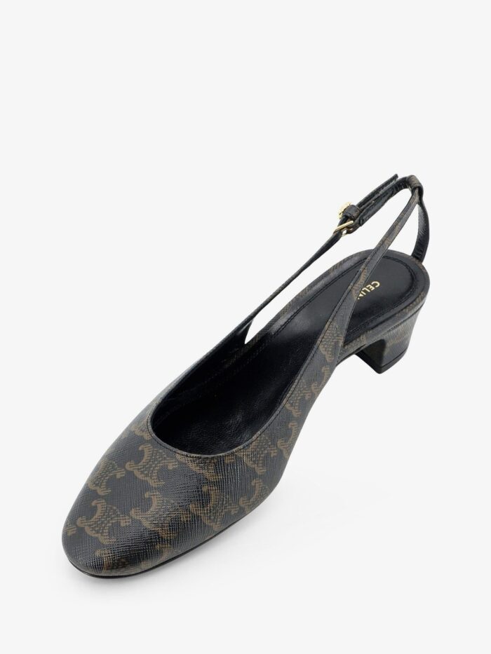 Celine Neo City Triomphe Coated Canvas Décolleté