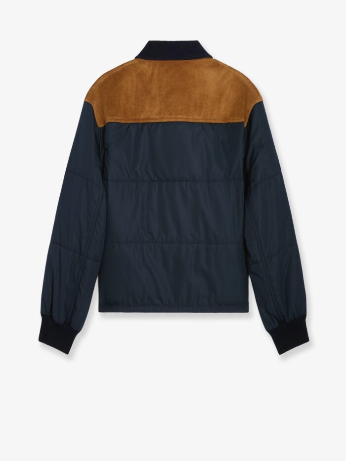 Celine Nylon Jacket With Suede Inserts