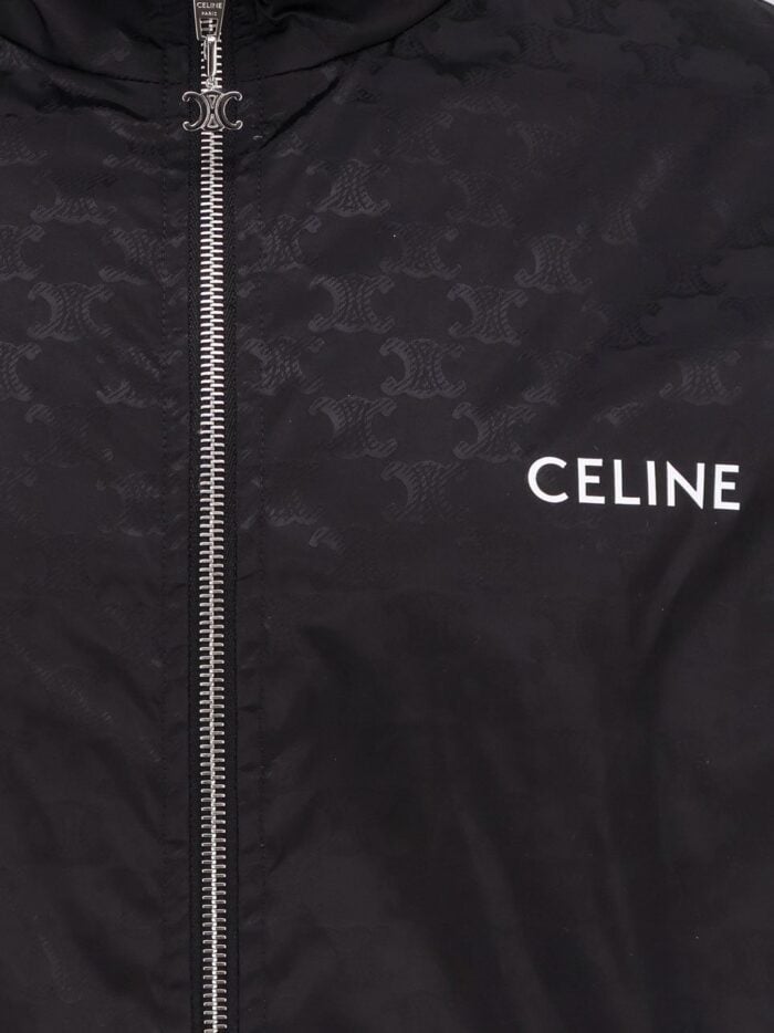 Celine Nylon Jacket With Triomphe All-over Motif