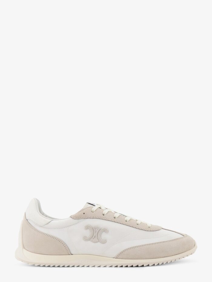 celine nylon racer sneakers with triomphe logo on the side Celine Nylon Racer Sneakers With Triomphe Logo On The Side