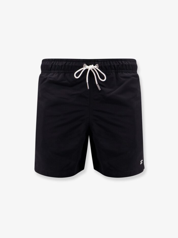 Celine Nylon Swim Trunk With Triomphe Logo Embroidery