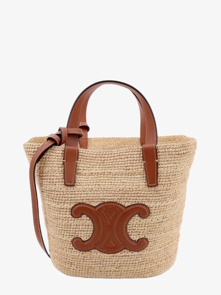 Celine Panier Classic Teen Rafia Shoulder Bag