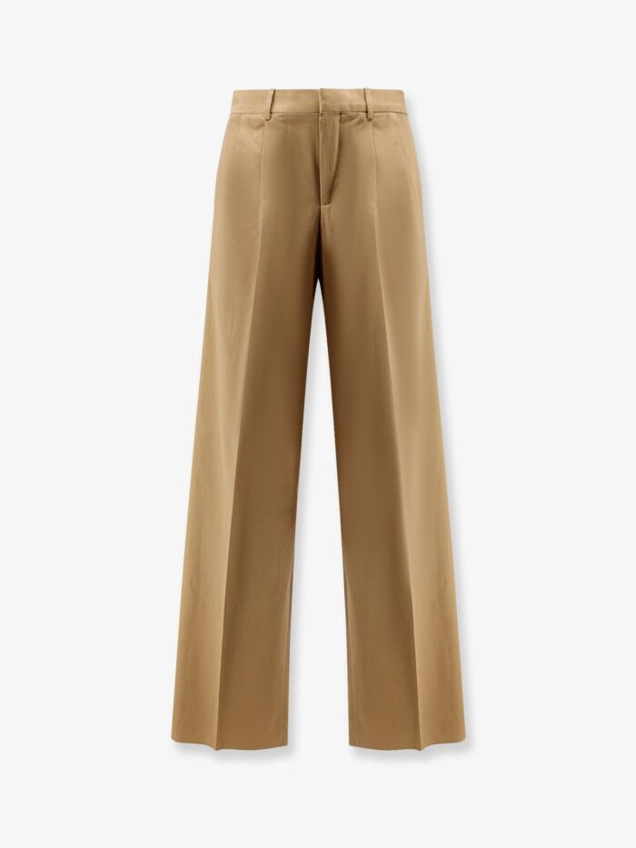 Celine Pleated Cotton Trousers