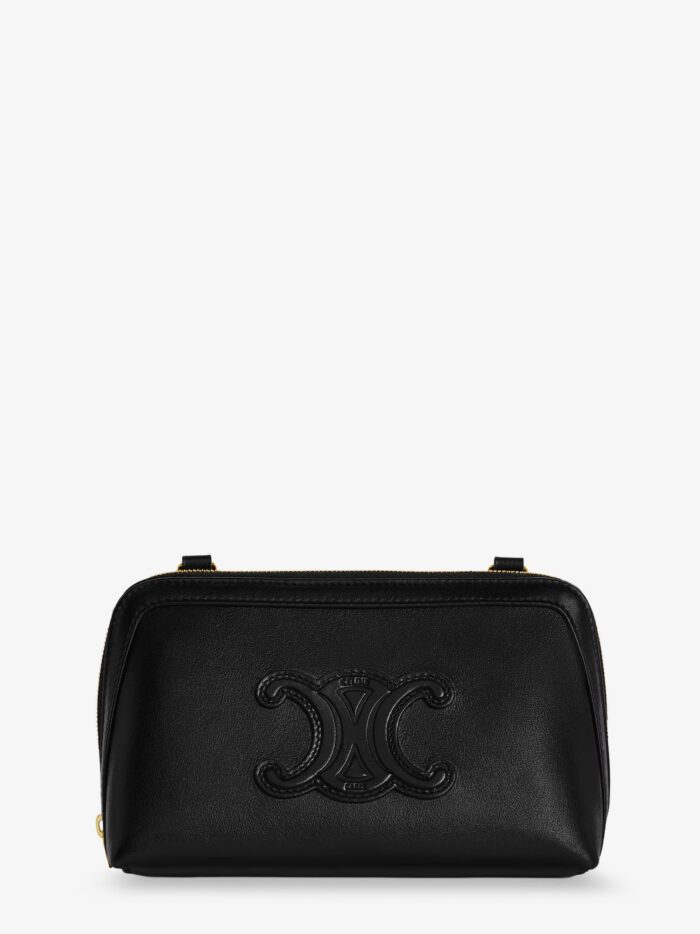 Celine Pochette Cuir Triomphe Leather Shoulder Bag