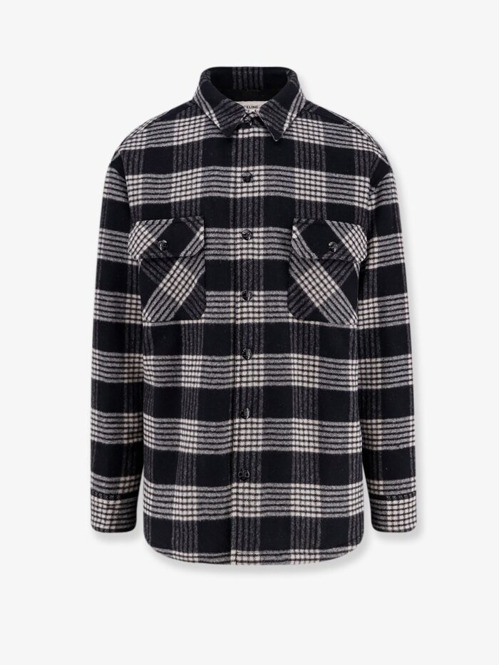Celine Quilted Overshirt Wool Shirt