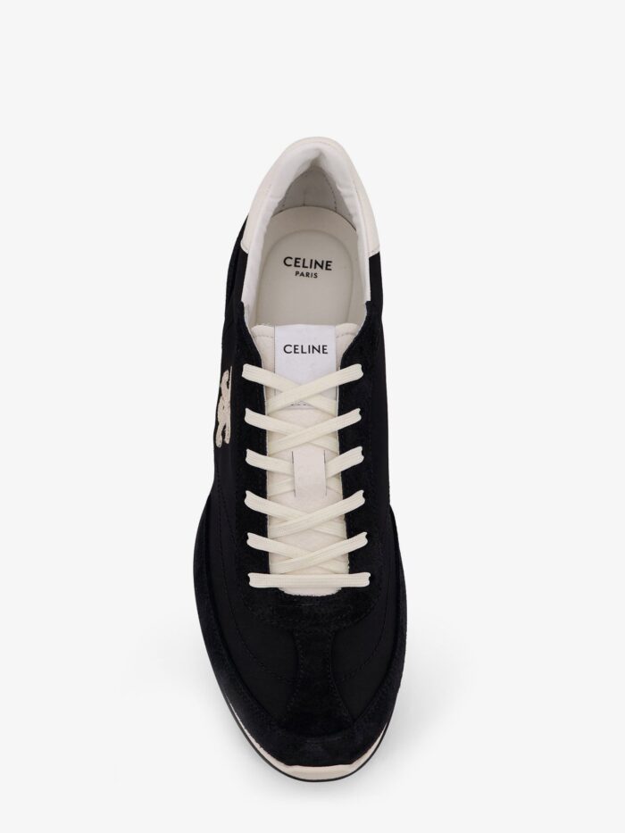 Celine Racer Nylon Sneakers With Triomphe Logo On The Side